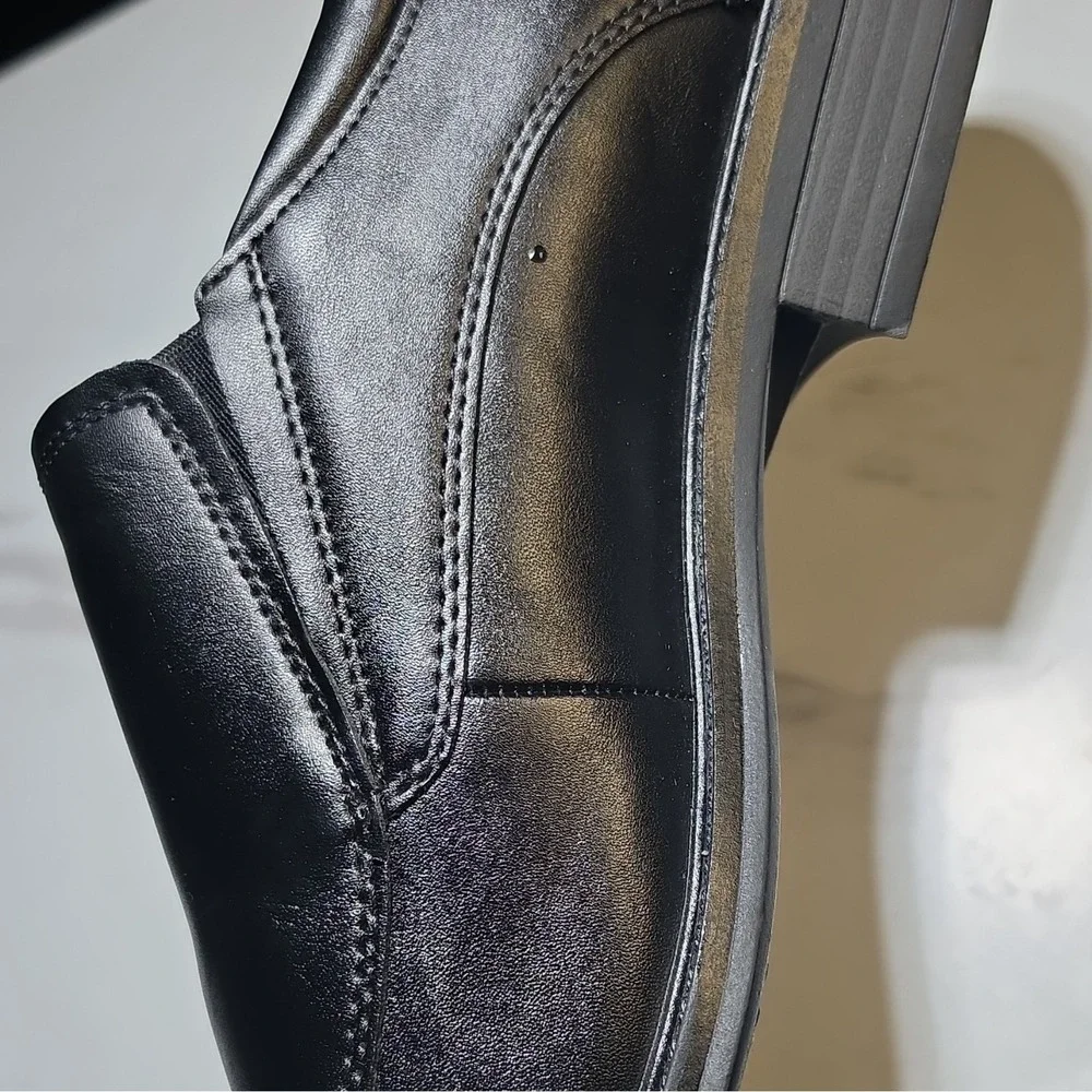 George Black Leather Loafer Men's Slip On Dress Shoes Size 10.5
